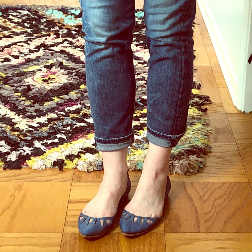 Robin’s Egg Blue flats by Sigerson Morrison, Sz 6